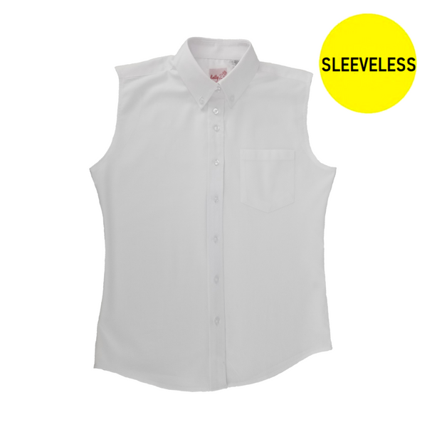 White oxford sleeveless shirt