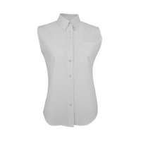 White shirt for girls without sleeves