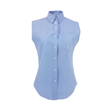 Light blue shirt for girls without sleeves 