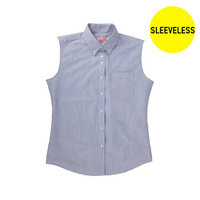 Blue striped sleeveless shirt for girls 