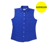 English blue sleeveless shirt for girls 