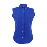 English blue sleeveless shirt for girls 