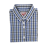 black and blue checked shirt