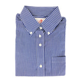 Camisa de rayas azul marino para niñas - 6255 