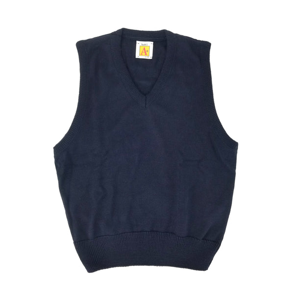 Fine Guage Acrylic Vest Navy 6433 - Priced to sell