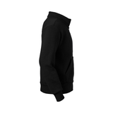 Black Zip up Fleece Sweatshirt Without Hood - 9310
