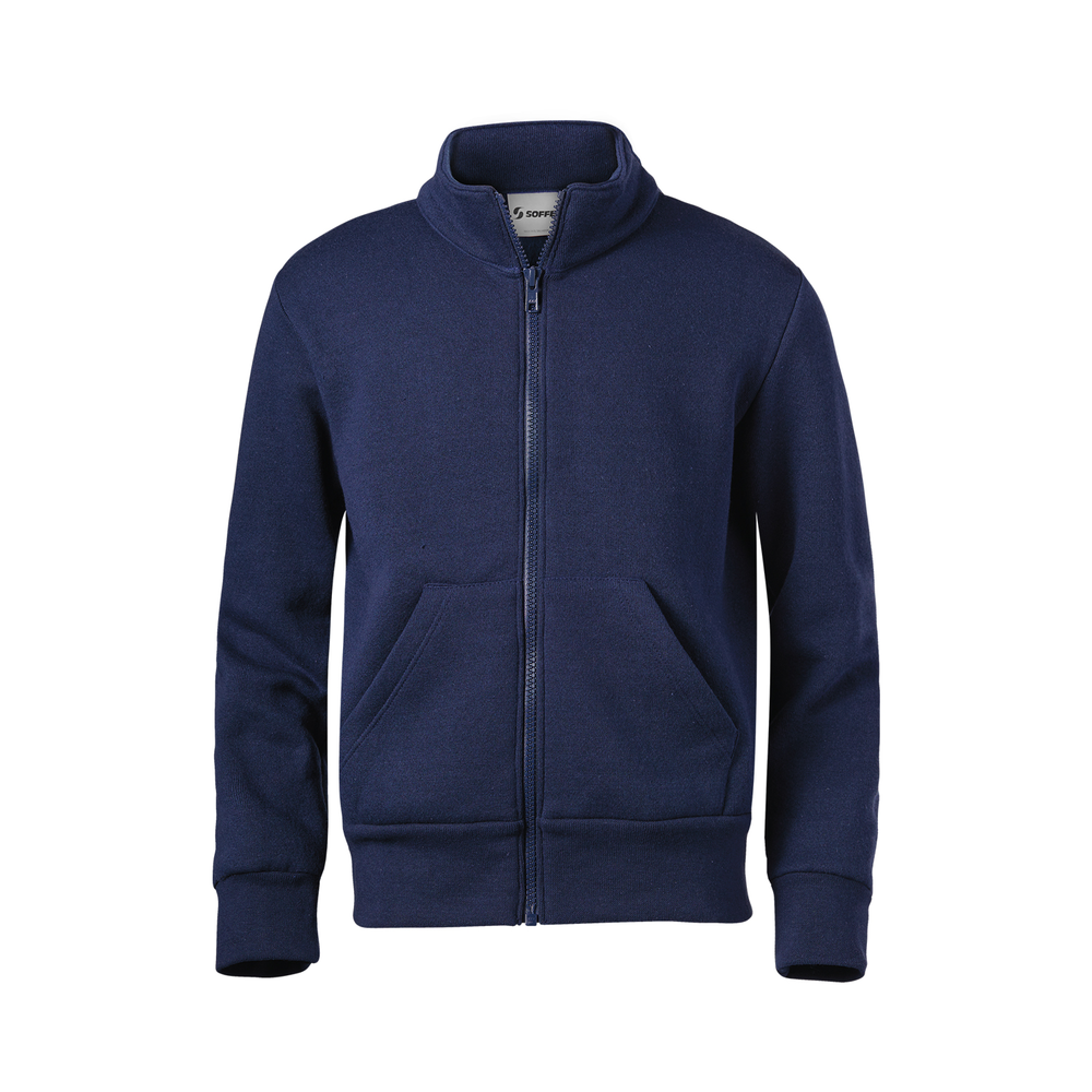 Navy Zip up Fleece Sweatshirt Without Hood - 9310 – Fraylich