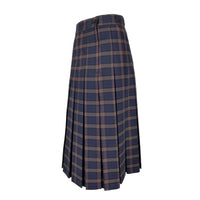 betty z plaid long box pleated school uniform skirt 