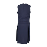 Light Navy Poly Low Waisted Jumper - Style J194