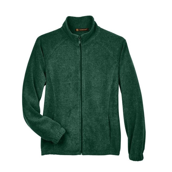 Green Zip up 100% Polyester Fleece without hood - M990W - Available upon request